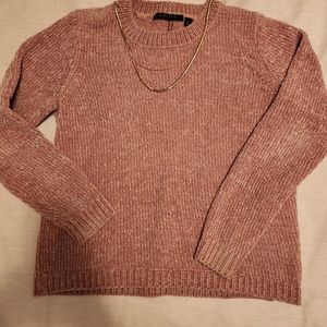 Pink Chenile Sweater